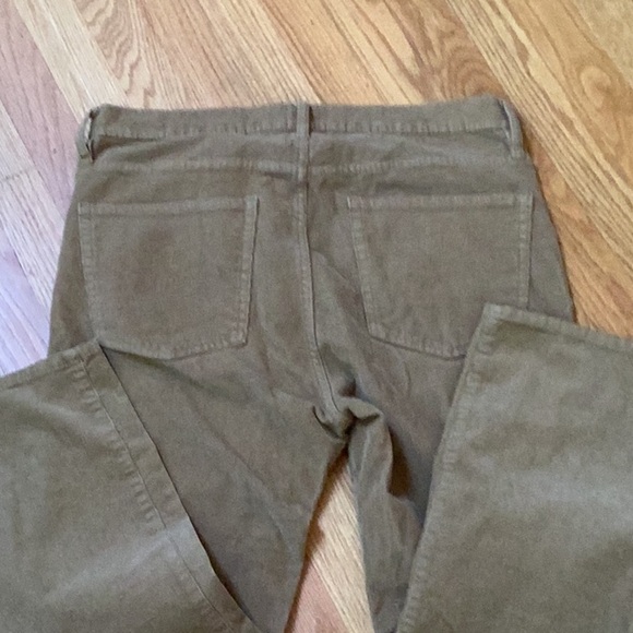 J. Crew Tan Corduroy Trousers 32 Petite Vintage Slim Straight - Picture 5 of 6